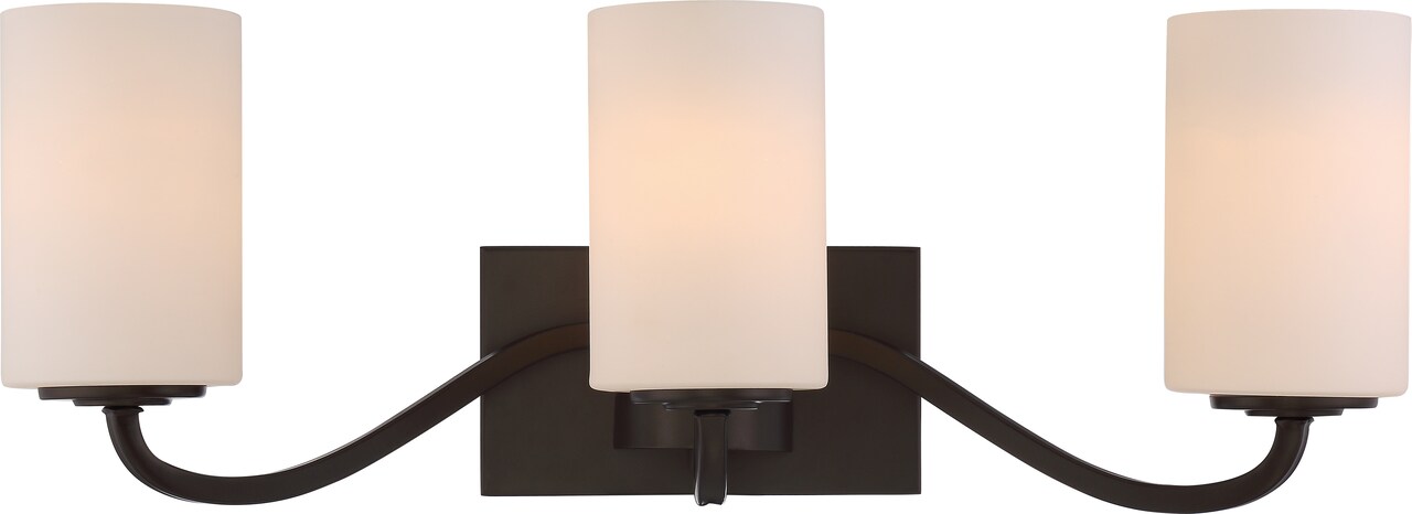 Willow 3-Light Wall Mounted Vanity & Wall Light Fixture in Forest Bronze Finish